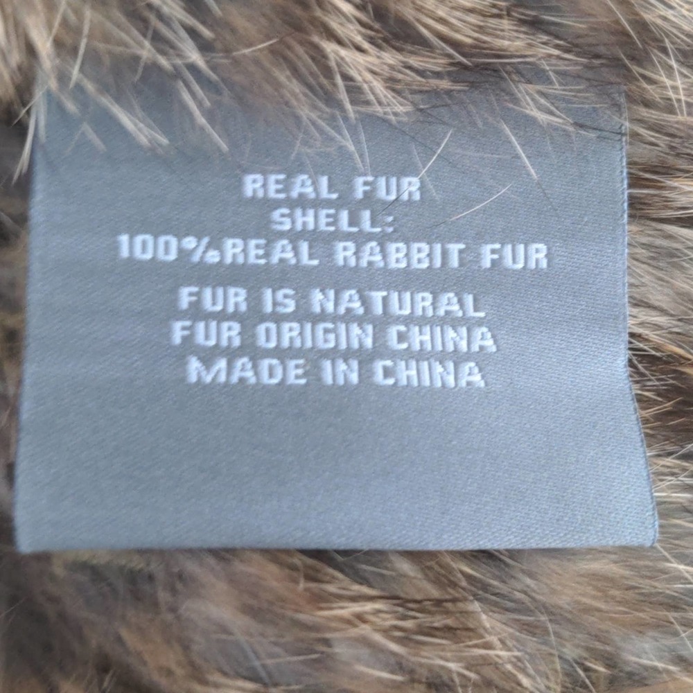 Genuine Rabbit Fur Vest Size Small - Picture 8 of 8